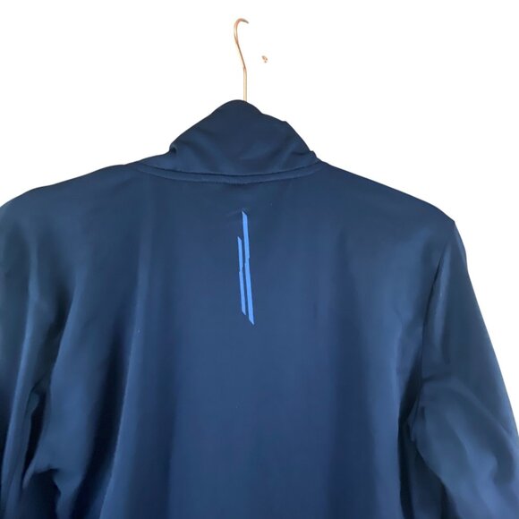 Crivit Mens Navy Blue Long Sleeve Athletic Pullover Top 1/4 Zip Performance - Picture 4 of 9